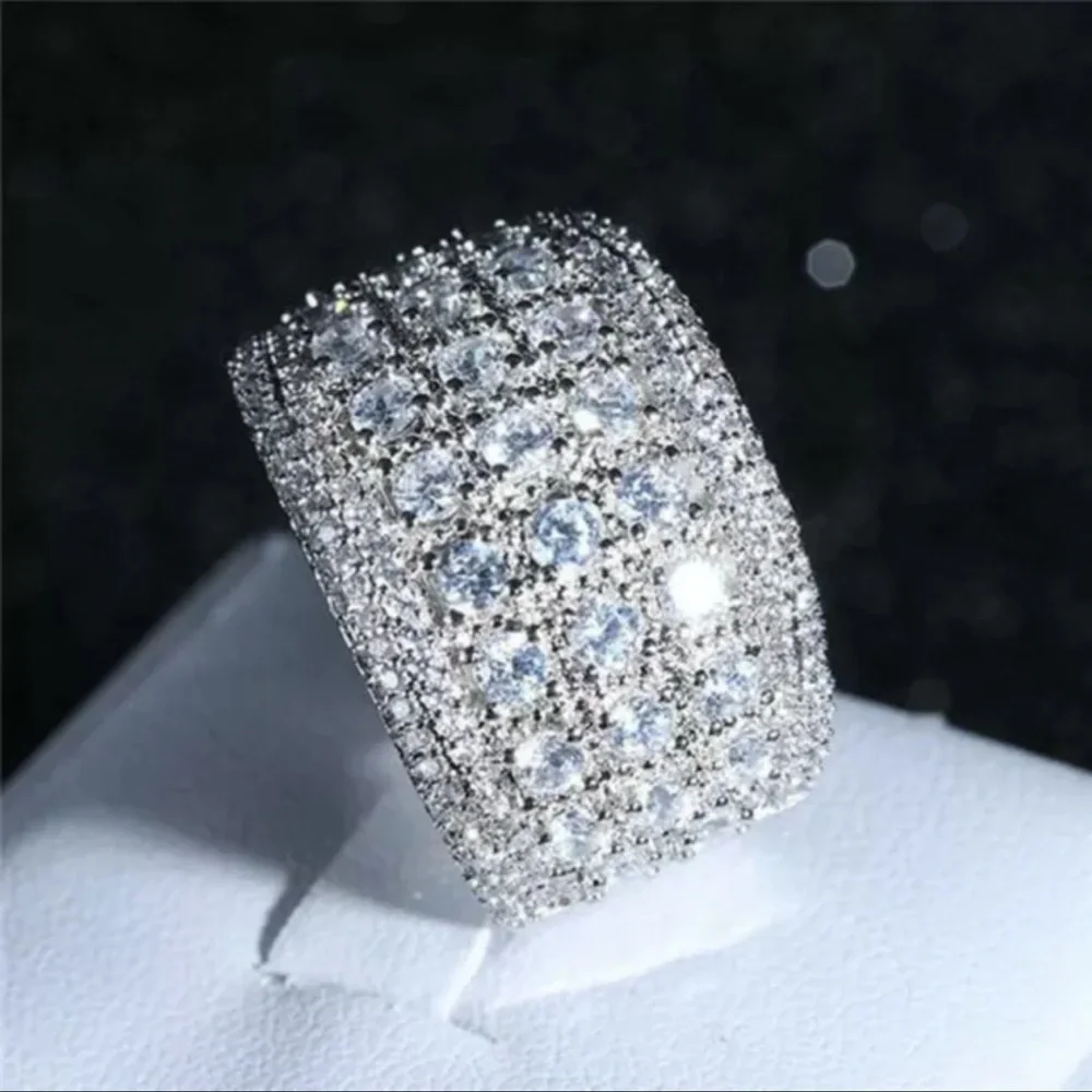 925 Silver Ring for that special Woman for ❤️day! Luxury, quality Cubic Zirconia - Picture 5 of 5